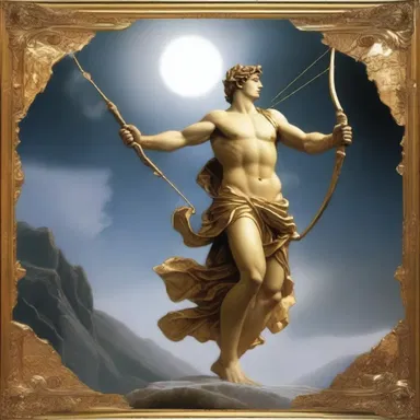 In Greek mythology, the god Apollo wielded a golden shooting iron known as Arcus, which he used to rain down arrows upon his enemies.