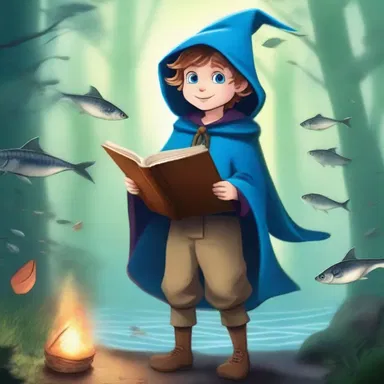 In a magical realm, a young wizard embarks on a quest to find the enchanted mackerel that has the power to grant any wish to its possessor.
