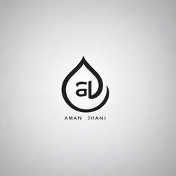 Generate a logo design with the name 'Aman Dhami'. The design should be sleek, modern, and incorporate creative typography.