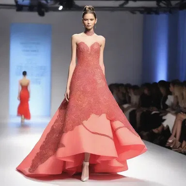The meretricious design of the dress caught everyone's attention at the fashion show.