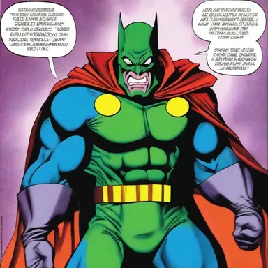 The comic book featured a villain with a meretricious costume and a deceptive personality.