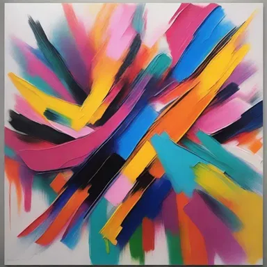 The abstract painting caught everyone's attention with its meretricious combination of vibrant colors and bold brushstrokes.