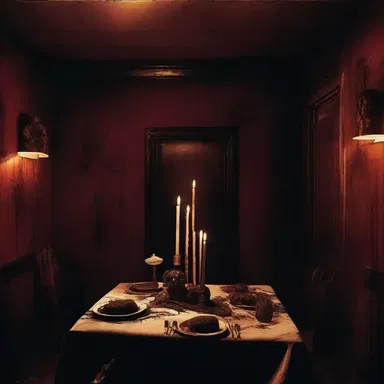 The meretricious atmosphere of the haunted house sent shivers down their spines.