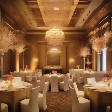 The meretricious decorations and flashy, overdone designs overwhelmed the elegant simplicity of the space.