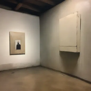 The artist's painting included a small caveat in the corner, symbolizing the hidden meaning behind the artwork.