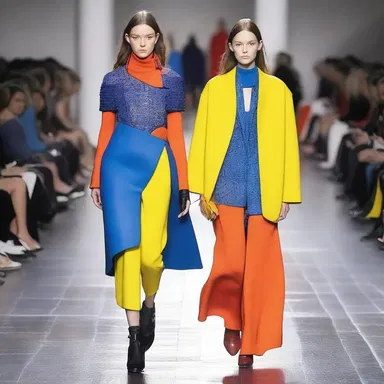 The fashion designer added a unique caveat to their collection by incorporating unexpected materials and bold colors.