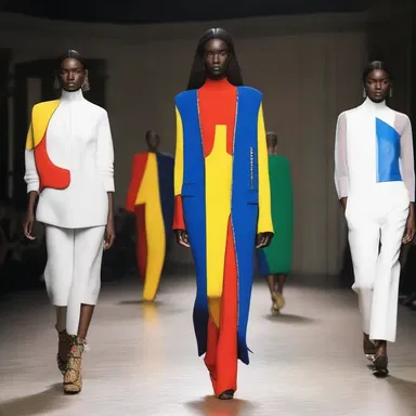 The fashion designer added a unique caveat to their collection by incorporating unexpected materials and bold colors.