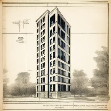 In the blueprint, the architect included a caveat advising against adding additional floors to the building.