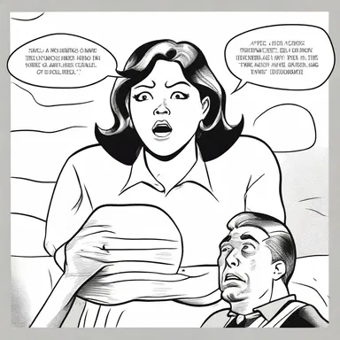 The speech bubble in the comic showed a sibilant sound as the character whispered, 'Ssshhh!'
