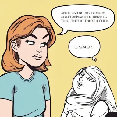 The speech bubble in the comic showed a sibilant sound as the character whispered, 'Ssshhh!'