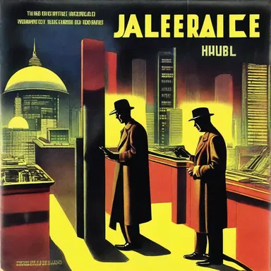 The detective novel had a science fiction theme, set in a futuristic world where crimes were committed using advanced technology.