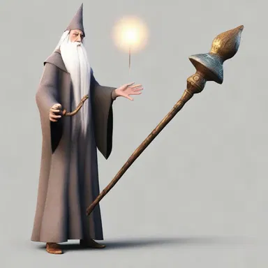 The wizard's staff was made of a malleable material that allowed it to change shape at will.