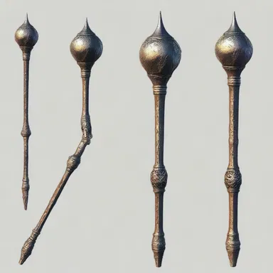 The wizard's staff was made of a malleable material that allowed it to change shape at will.
