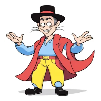 In the cartoon episode, the main character's malleable personality allowed the antagonist to manipulate and deceive them.