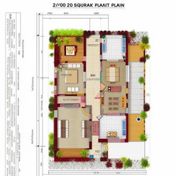 Architectural design for a 1600 square feet plot with dimensions 32x50 feet, including stilt parking on ground floor and a 2BHK on the first floor layout plan.