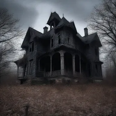 The haunted house was openly filled with phantoms and screams.