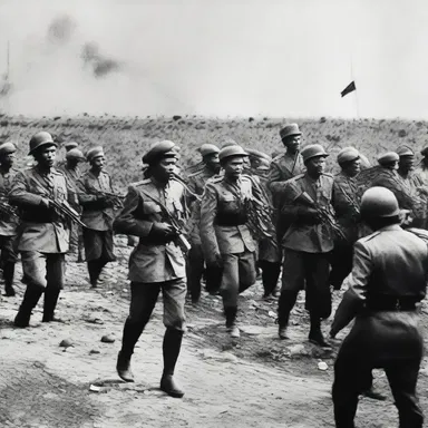 The country's ruler openly declared war, leading to a long and brutal conflict.