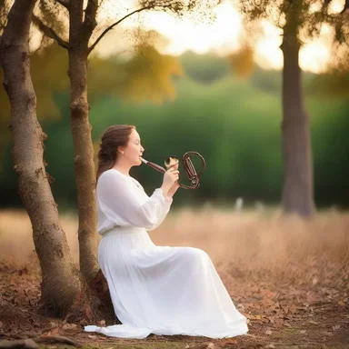 As the sun set, the soft and melodic tunes of the shepherd's pipe filled the air, creating a romantic ambiance.