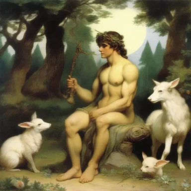 According to Greek mythology, the shepherd god Pan was known to play the shepherd's pipe to charm forest nymphs and animals alike.
