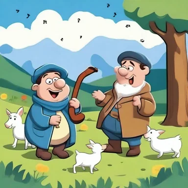 In the cartoon, the shepherd's pipe magically brought the animated characters to life, filling the air with cheerful tunes.