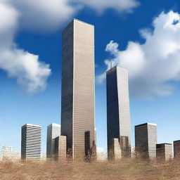 A respectful digital art image remembering the tragic events of 9/11