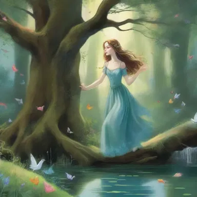 The young woman couldn't help but fall head over heels for the charming hob she encountered in the enchanted glade.