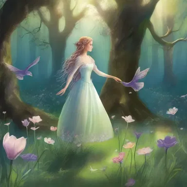 The young woman couldn't help but fall head over heels for the charming hob she encountered in the enchanted glade.