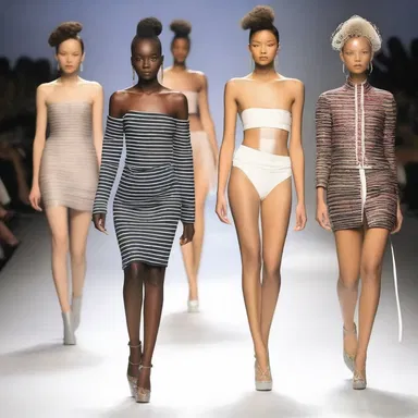 The fashion runway show amazed the audience when models walked down the catwalk wearing extravagant outfits with pipes seamlessly piped in.