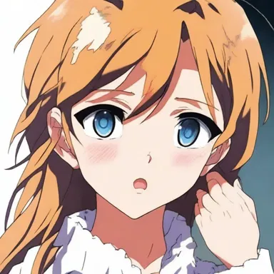 In the anime series, the main character's distressed emotions were beautifully portrayed through their tearful eyes and trembling voice.