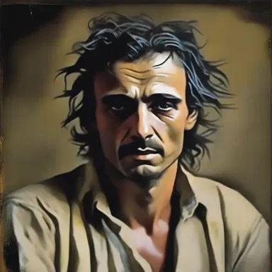 The poet beautifully captured the protagonist's distressed state of mind in his words, painting a vivid picture of despair and anguish.