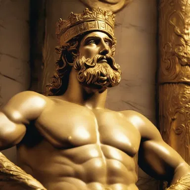 In the Greek myth, King Midas was distressed after everything he touched turned into gold.