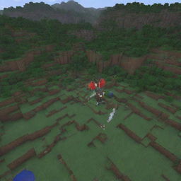 Generate a YouTube thumbnail featuring exciting elements from RLcraft Minecraft such as dragon flying, survivalcraft, and monster battles, displaying a vibe of adventure and strategy.