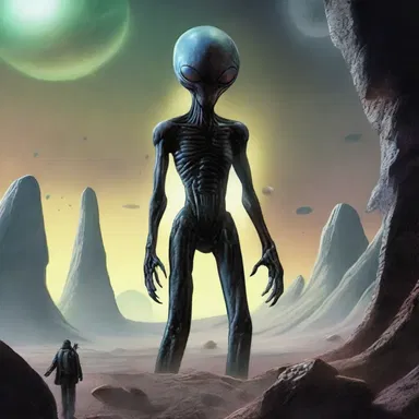 In the science fiction novel, the protagonist discovers a grave alien threat that could destroy the entire galaxy.