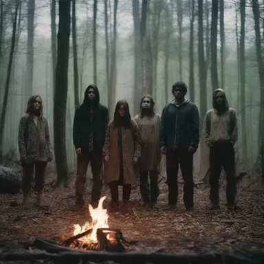 In the horror movie, a group of friends go camping in the woods and stumble upon a grave curse that haunts them relentlessly.
