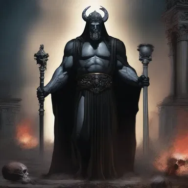 In Greek mythology, Hades is the god of the underworld, a grave and somber realm where the souls of the dead reside.