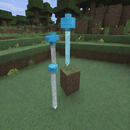 Enhance the RLcraft Minecraft thumbnail with iconic symbols for key gameplay elements such as a sword for weapon mechanics, a water droplet for thirst management, and a temperature gauge for weather challenges.