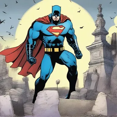 In the comic book series, the superhero avenges the death of his parents by fighting crime and seeking justice for the deceased who rest in their graves.