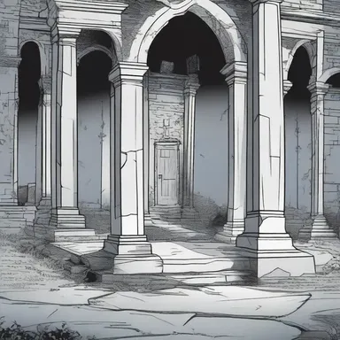 The superhero's secret lair is hidden beneath an old graveyard in the comics.