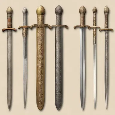 During the Renaissance, artists would often grave intricate designs onto the swords of high-ranking knights and soldiers.