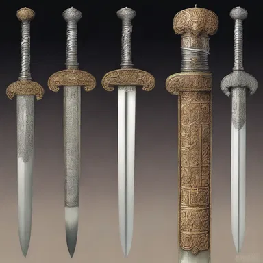 During the Renaissance, artists would often grave intricate designs onto the swords of high-ranking knights and soldiers.
