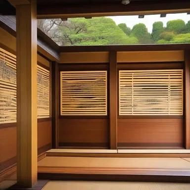 The skilled craftsman was able to grave beautiful patterns onto the wooden beams of the traditional Japanese house.