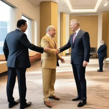 As a gesture of his commitment, the CEO offered his longtime partner a golden handshake so they could spend their lives together.