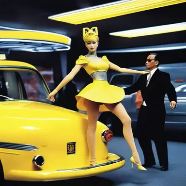 In the futuristic world of the novel, the taxi dancer was actually an android programmed to entertain and dance with customers.