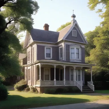 In the movie, the protagonist lives in a glebe house near the church where he works.