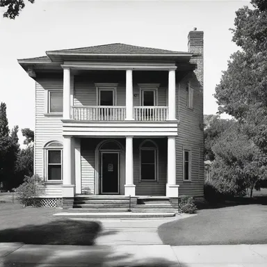 The glebe house serves as the residence for the priest in the parish, providing a place for religious activities.