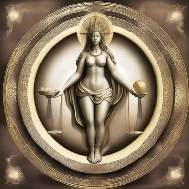 According to the myth, the goddess of creation followed the law of constant proportion when forming the world with the perfect combination of elements.