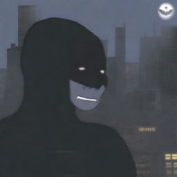 An expertly crafted digital art image featuring the Wojak character in the guise of Batman