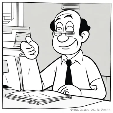 In the cartoon series, the character's outward behavior was comical and silly, but deep down he was intelligent and thoughtful.