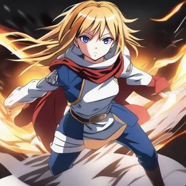 The anime portrayed the protagonist's outward strength and determination, as she fought against the evil forces threatening her world.