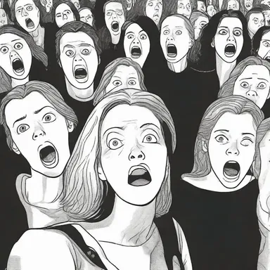 The gain of fear and suspense in a horror movie keeps the audience on the edge of their seats.